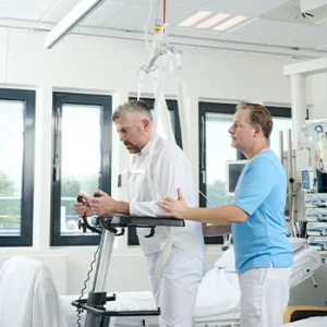 Sistema de elevación de techo con sosporte dinámico/parcial de peso corporal